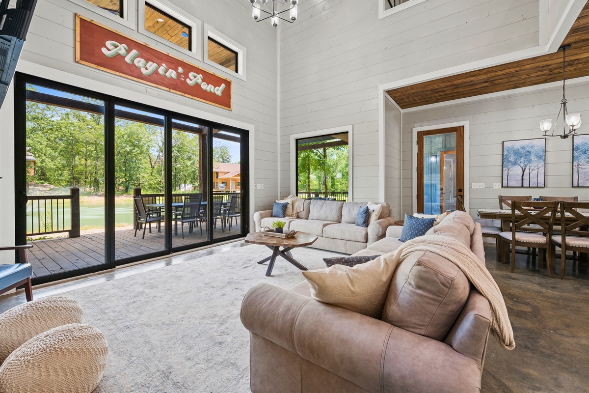 Breathtaking openness that invites light and laughter - our living area is a space where every moment becomes a cherished memory.