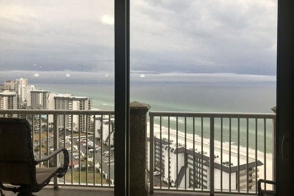 Livingroom view on a cloudy day