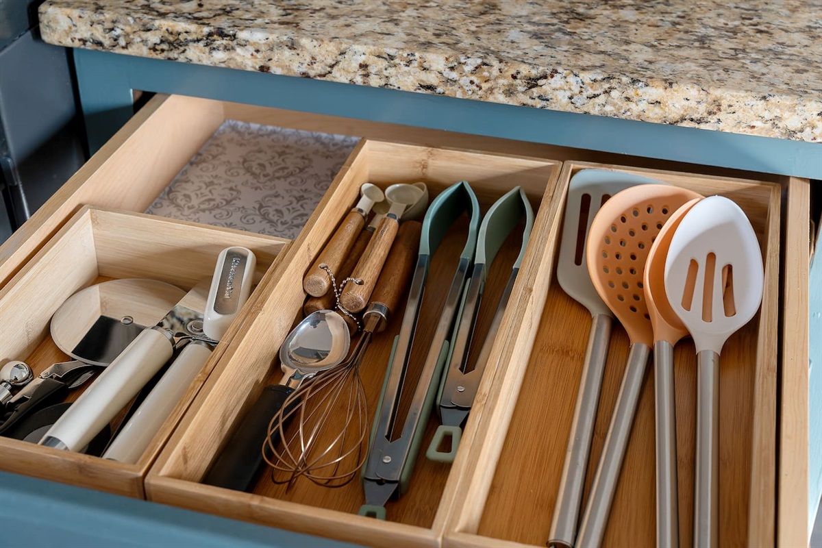 Our fully equipped kitchen adorned with all the essential tools and ingredients, ready to inspire gastronomic creativity.