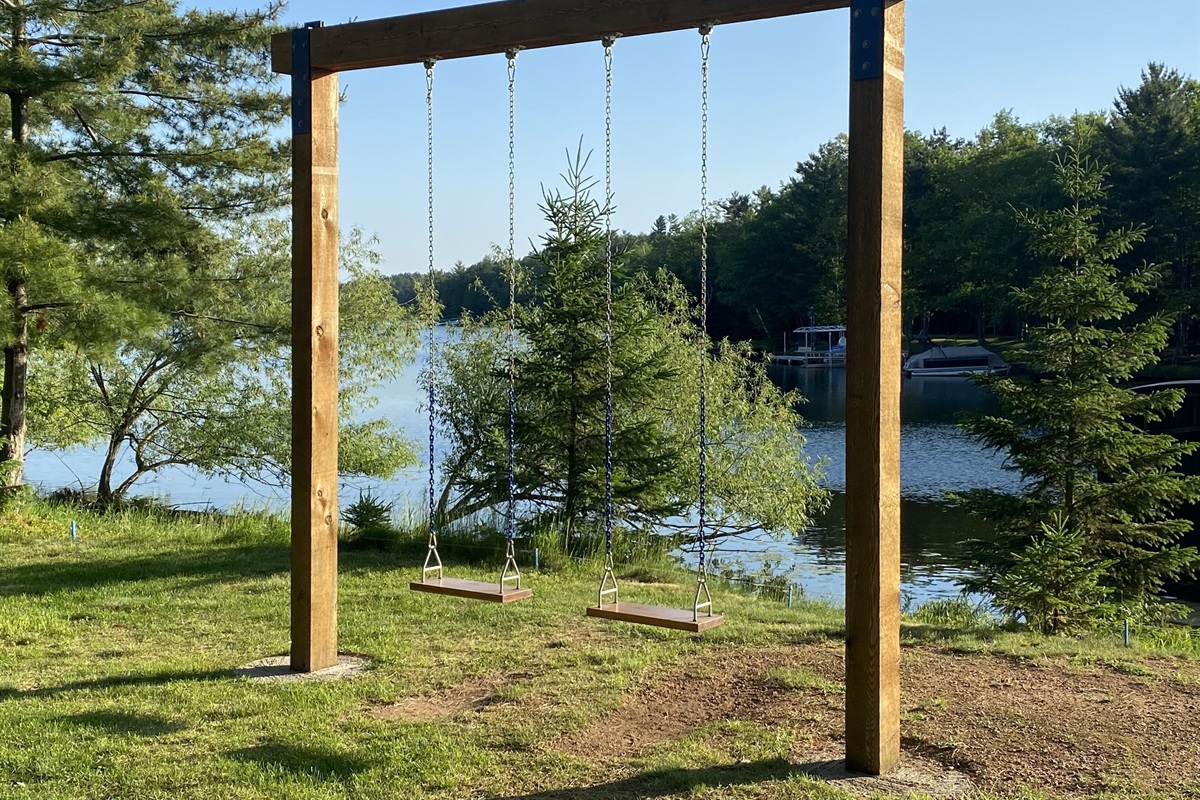 Kids love the swingset (adults too)
