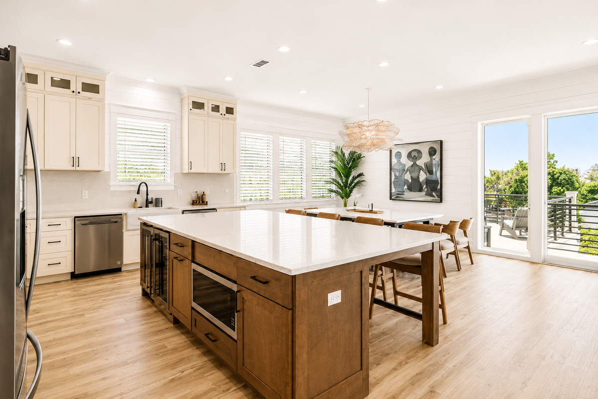 Fully Equipped Kitchen for Group Gatherings