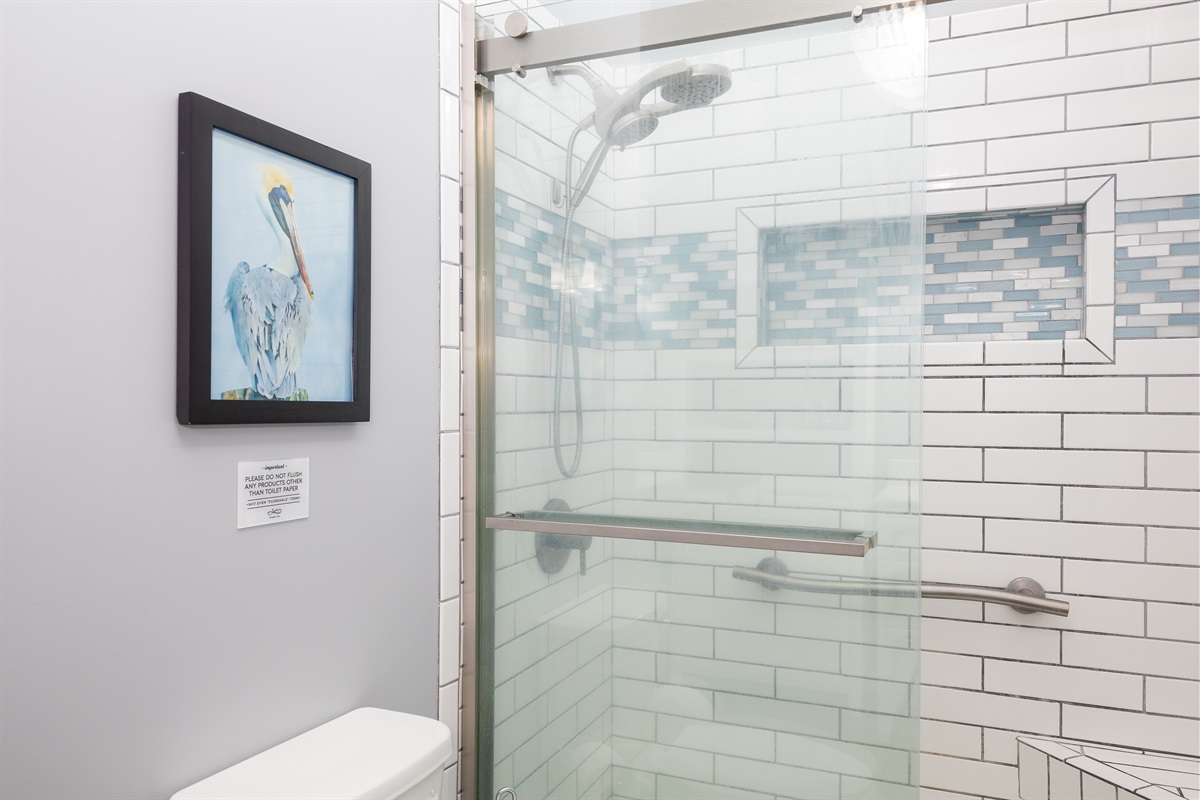 Master bath walk in shower