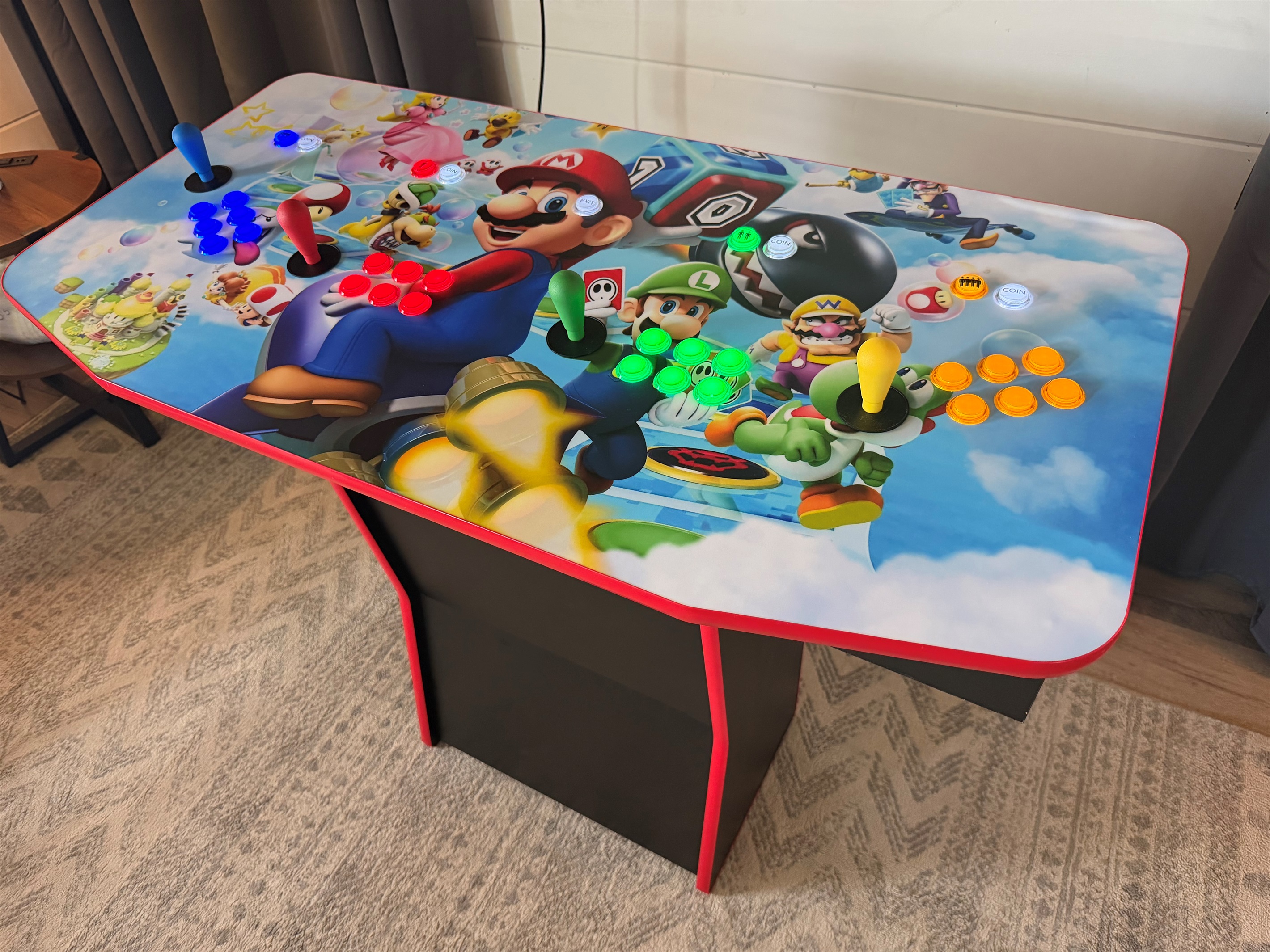 Mario branded video game console for 4, offering thousands of games!
