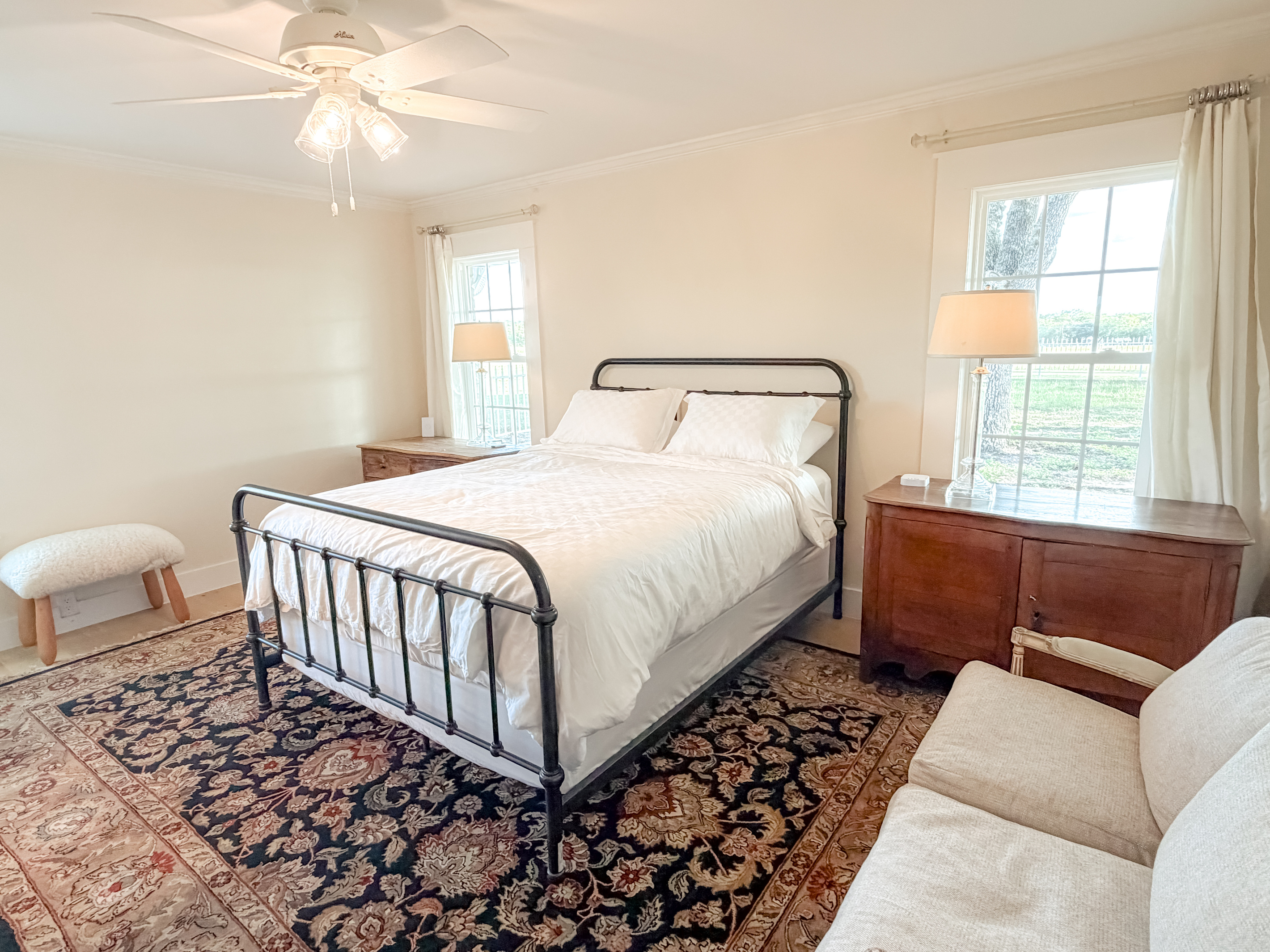 Spacious Main Bedroom with natural light