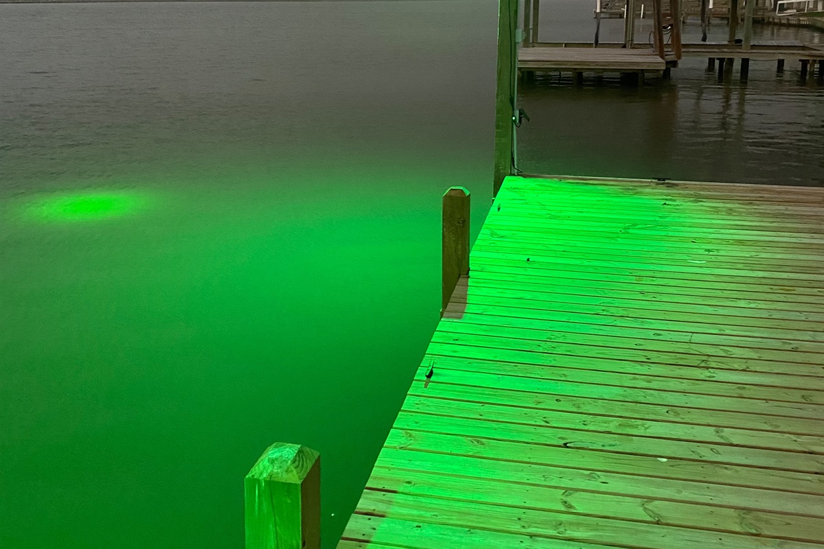 New pier January 2022, complete with Fishing lights for night fishing!