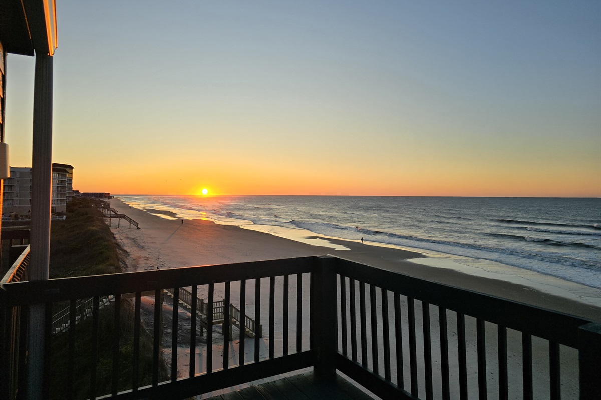 Sunrise from the Master Balcony!