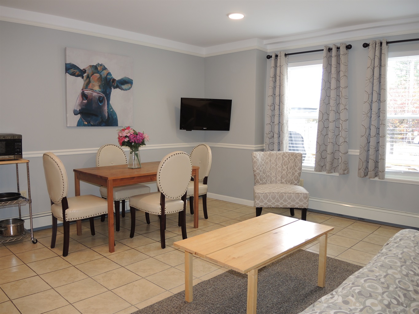 Creamery Apt 5 Living area and dining