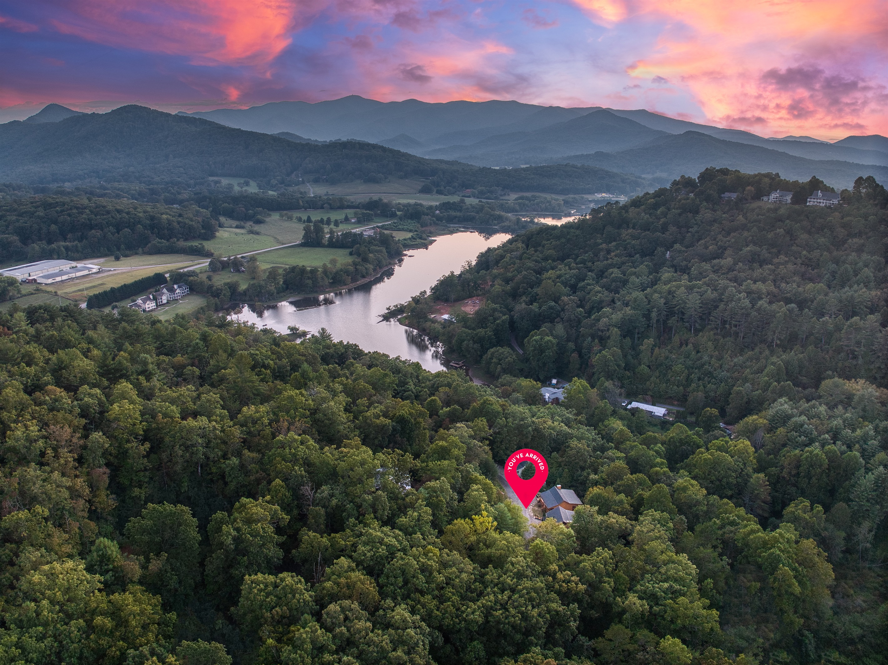 The beautiful north GA mtns at sunet