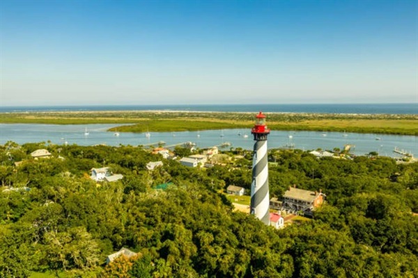 The Saint Augustine Lighthouse and Maritime Museum are under 5 miles from our home.