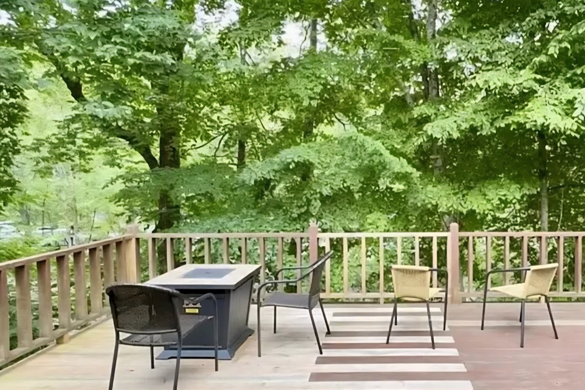 Back Deck overlooking the River