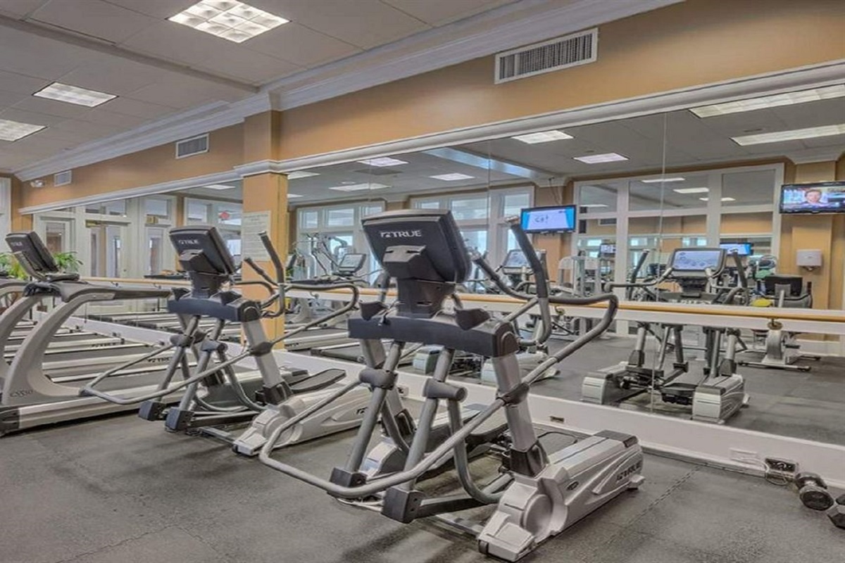 Stay active during your vacation in our fitness center with stunning ocean views.  Your well-being is our priority.