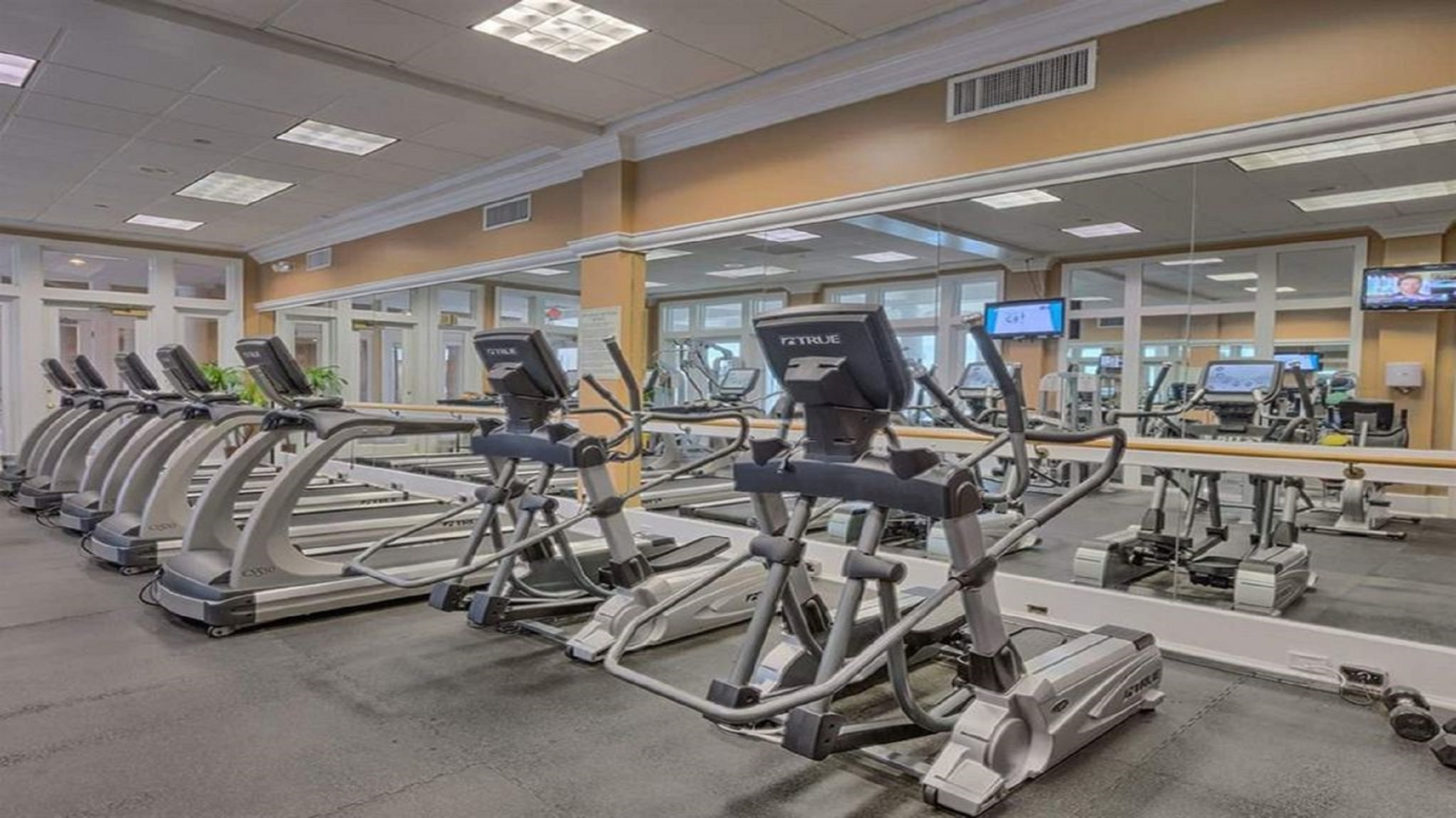 Stay active during your vacation in our fitness center with stunning ocean views.  Your well-being is our priority.