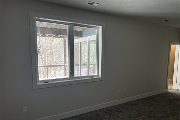 Downstairs bunk room, construction update 1/31/26.