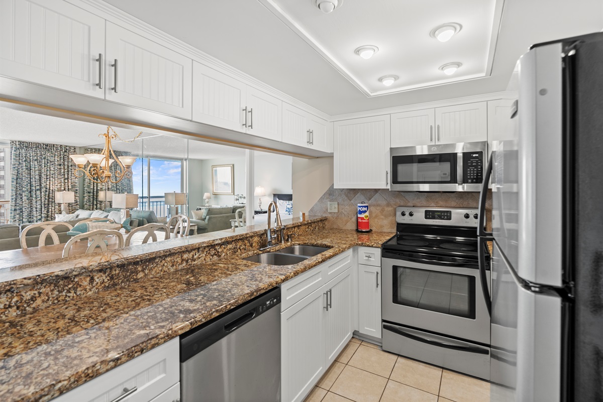 Spacious Kitchen area with everything  you will need