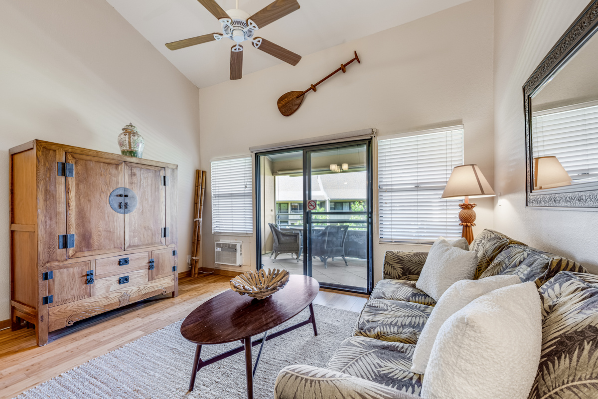 Rustic touches and room to settle in.