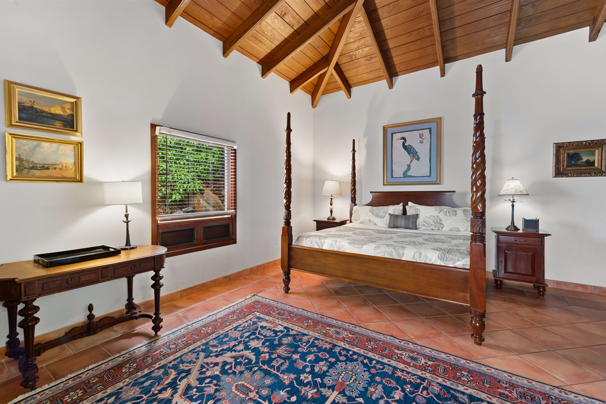 This spacious king suite is just steps from the pool.