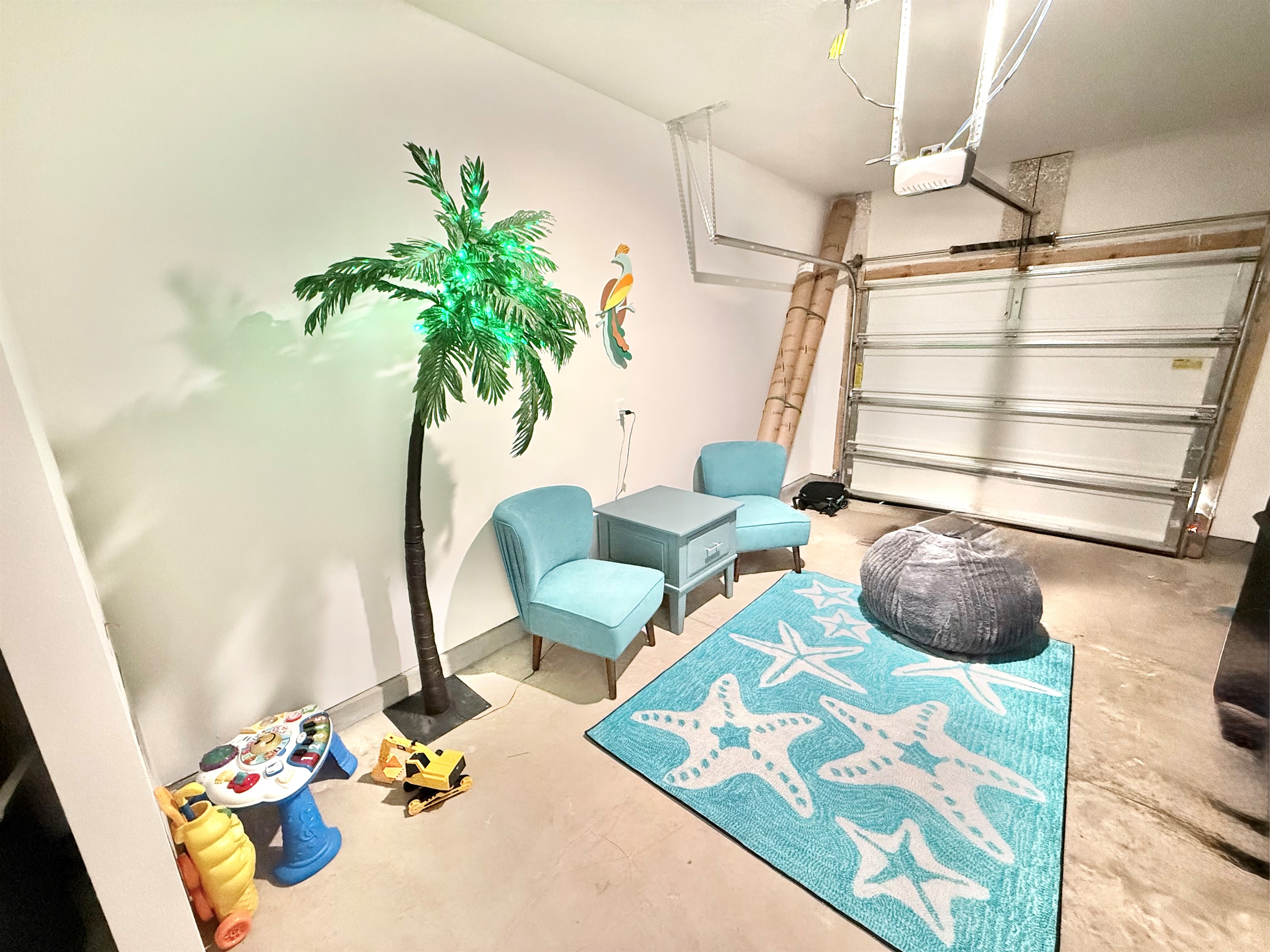 Converted rec room for the kids. TV and games arriving January 2026