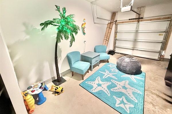 Converted rec room for the kids. TV and games arriving January 2026