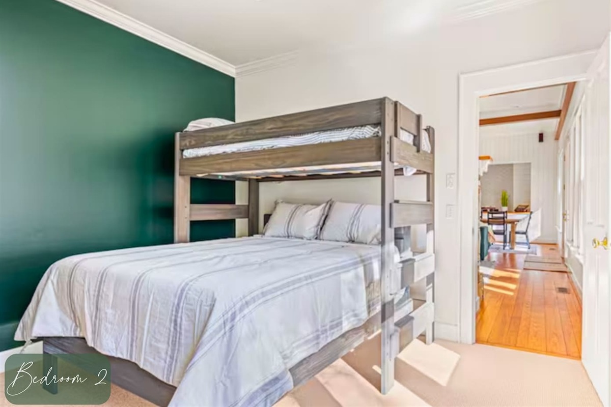 Twin Over Queen Bunkbed in the Second Bedroom by the Living Room