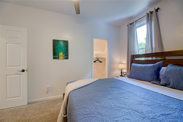 bed #2, walk in closet