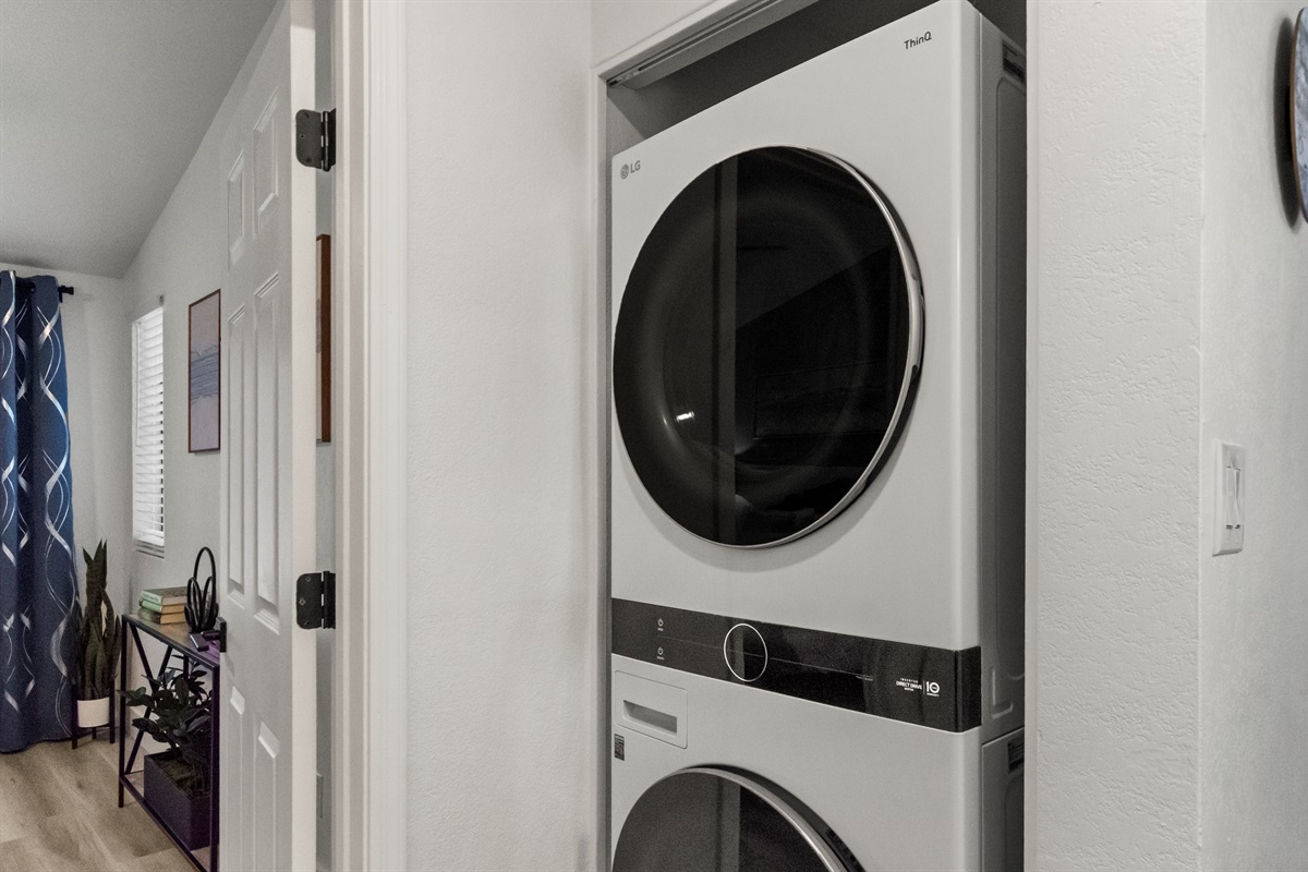 In-unit washer and dryer convenience
