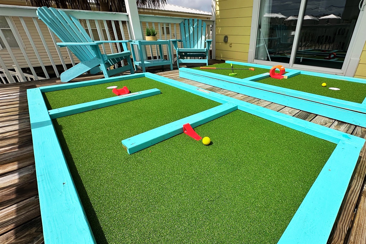 Enjoy a round of mini golf without ever leaving the house.
