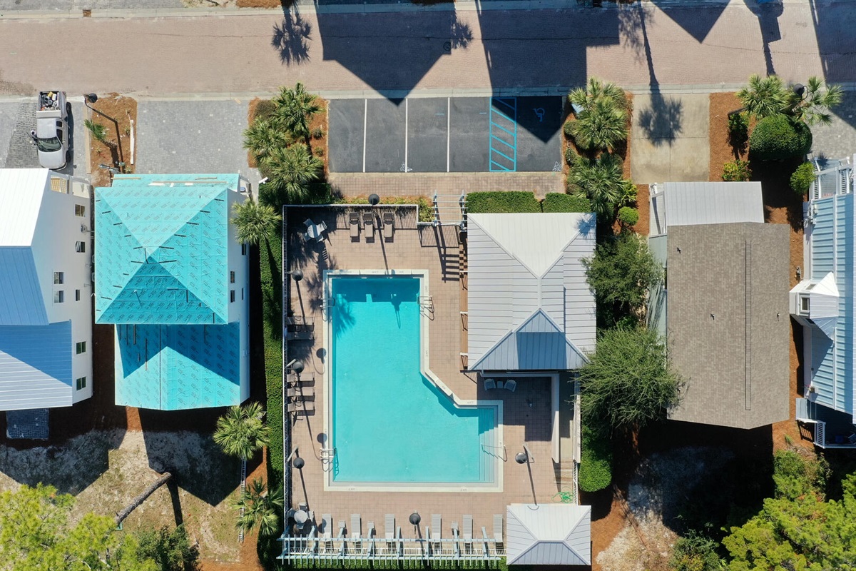 Community Pool just around the corner.
