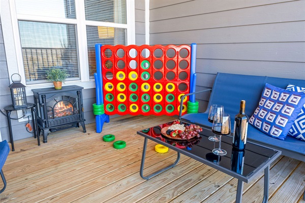 Play or relax and unwind on the private balcony