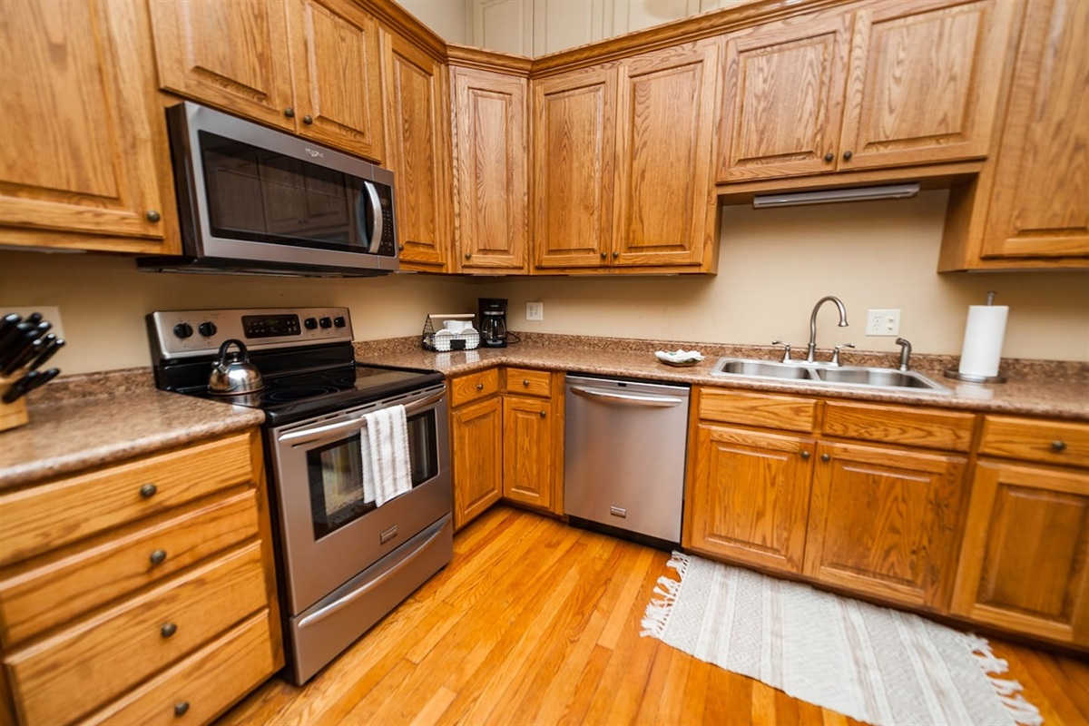 well equipped kitchen