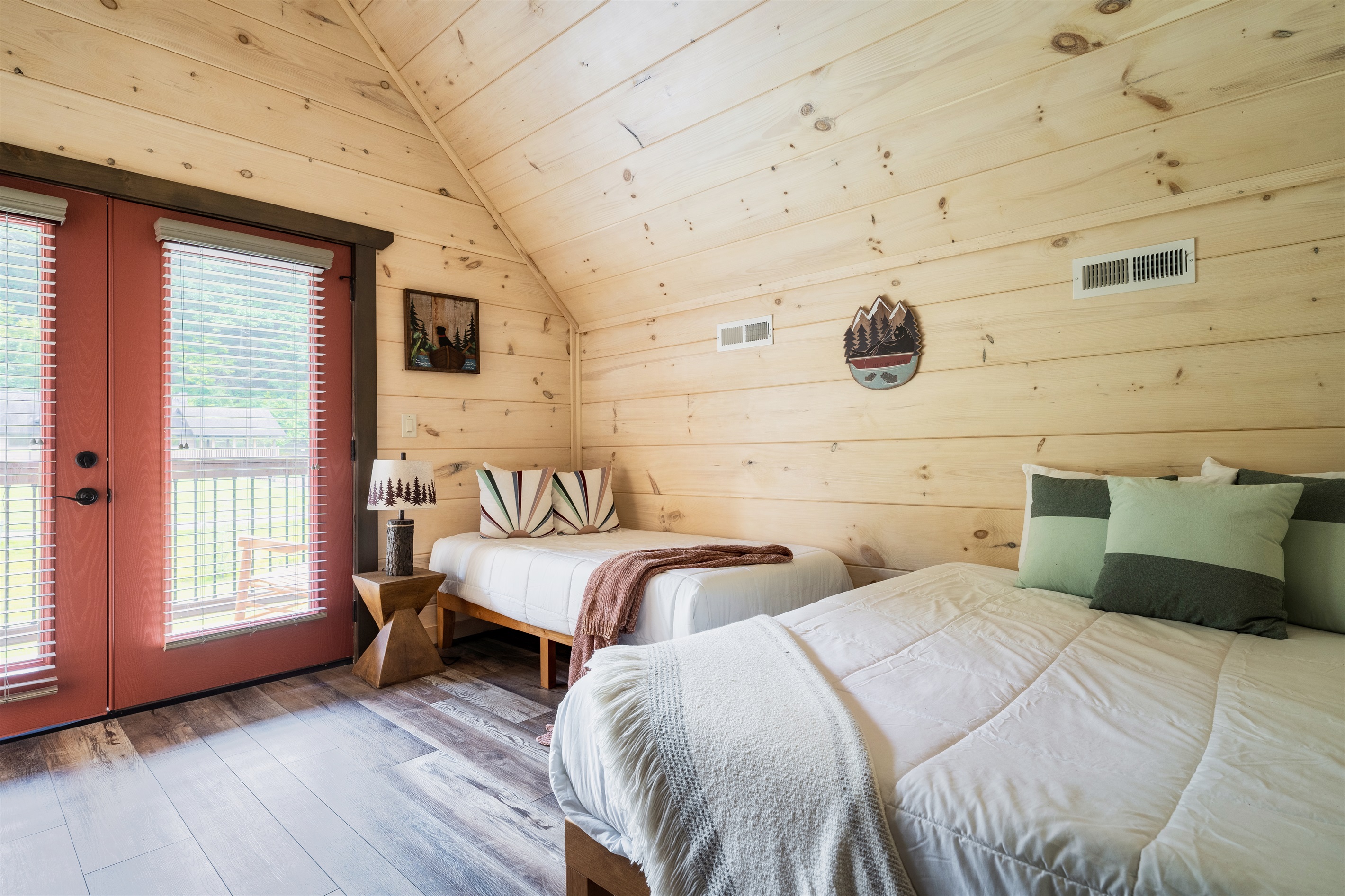 Third bedroom equipped with a full and twin size bed