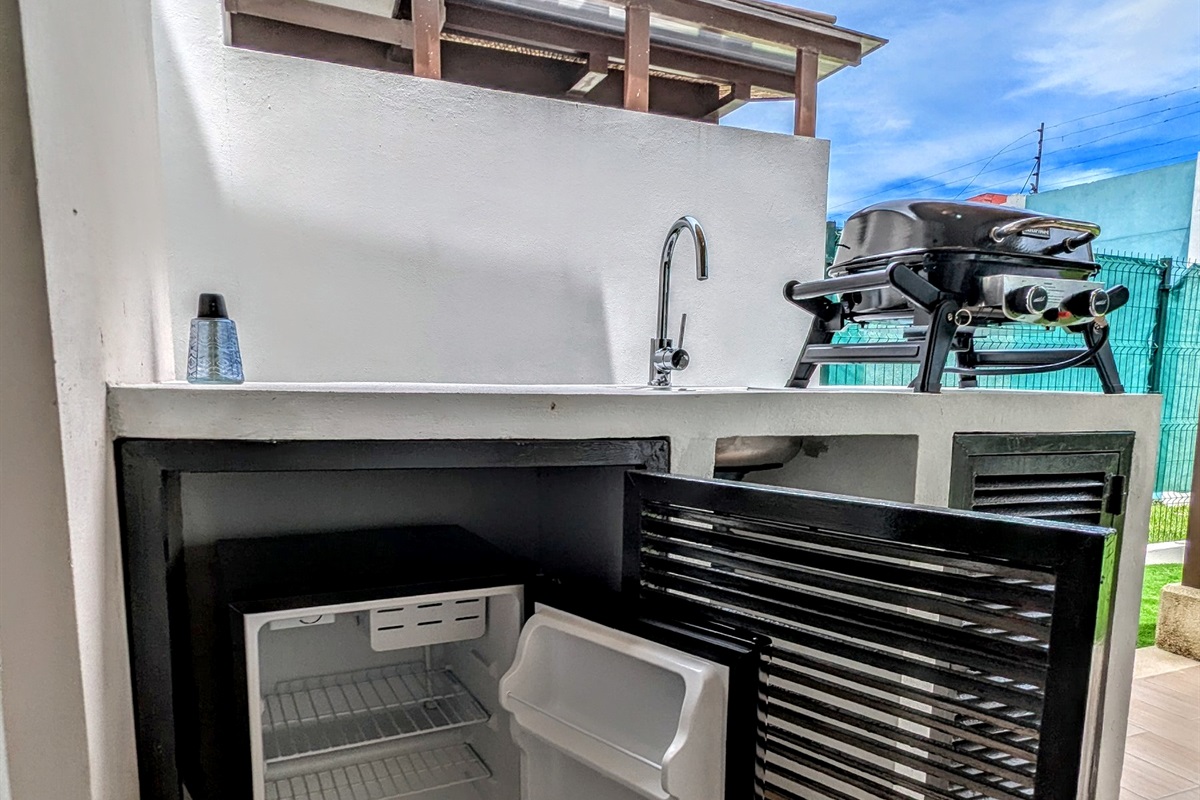 Outdoor patio refrigerator