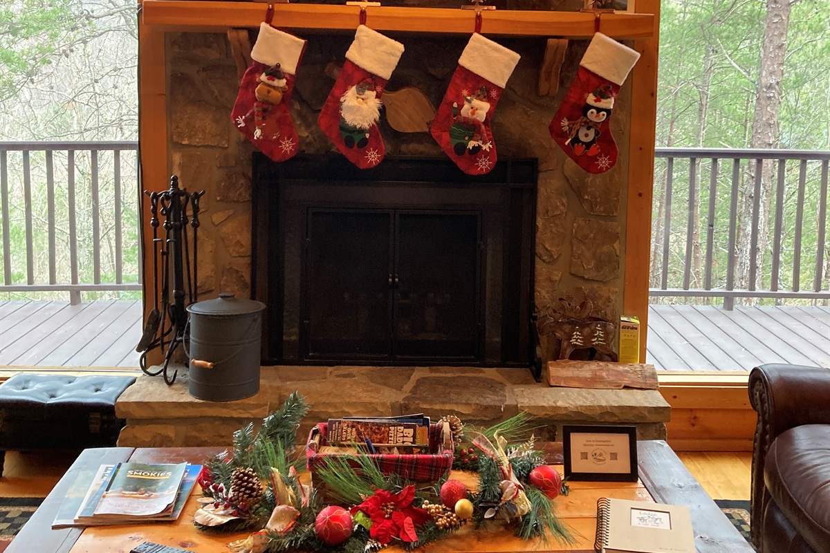 Decorations up right after Thanksgiving!