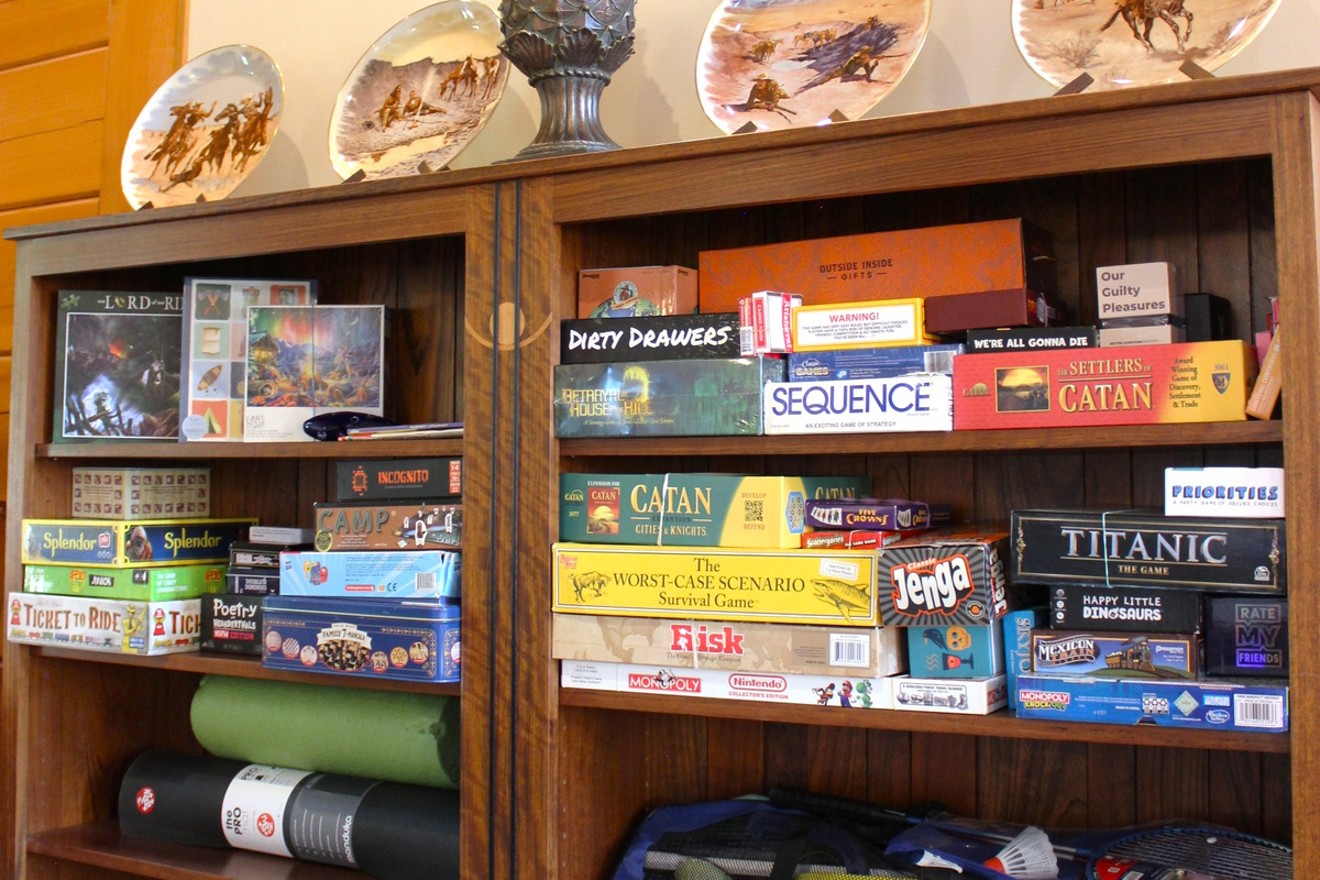 Game nights made easy with a variety of board games provided