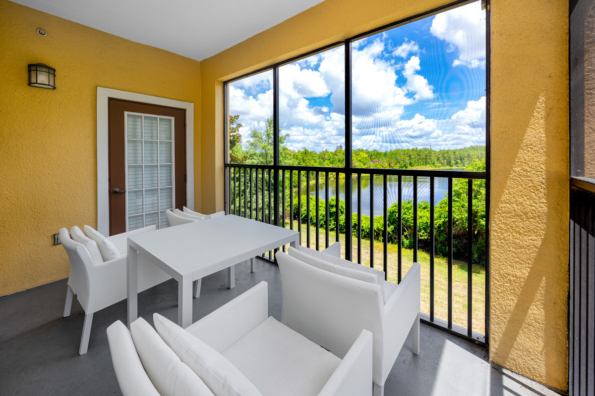 Relaxing balcony area