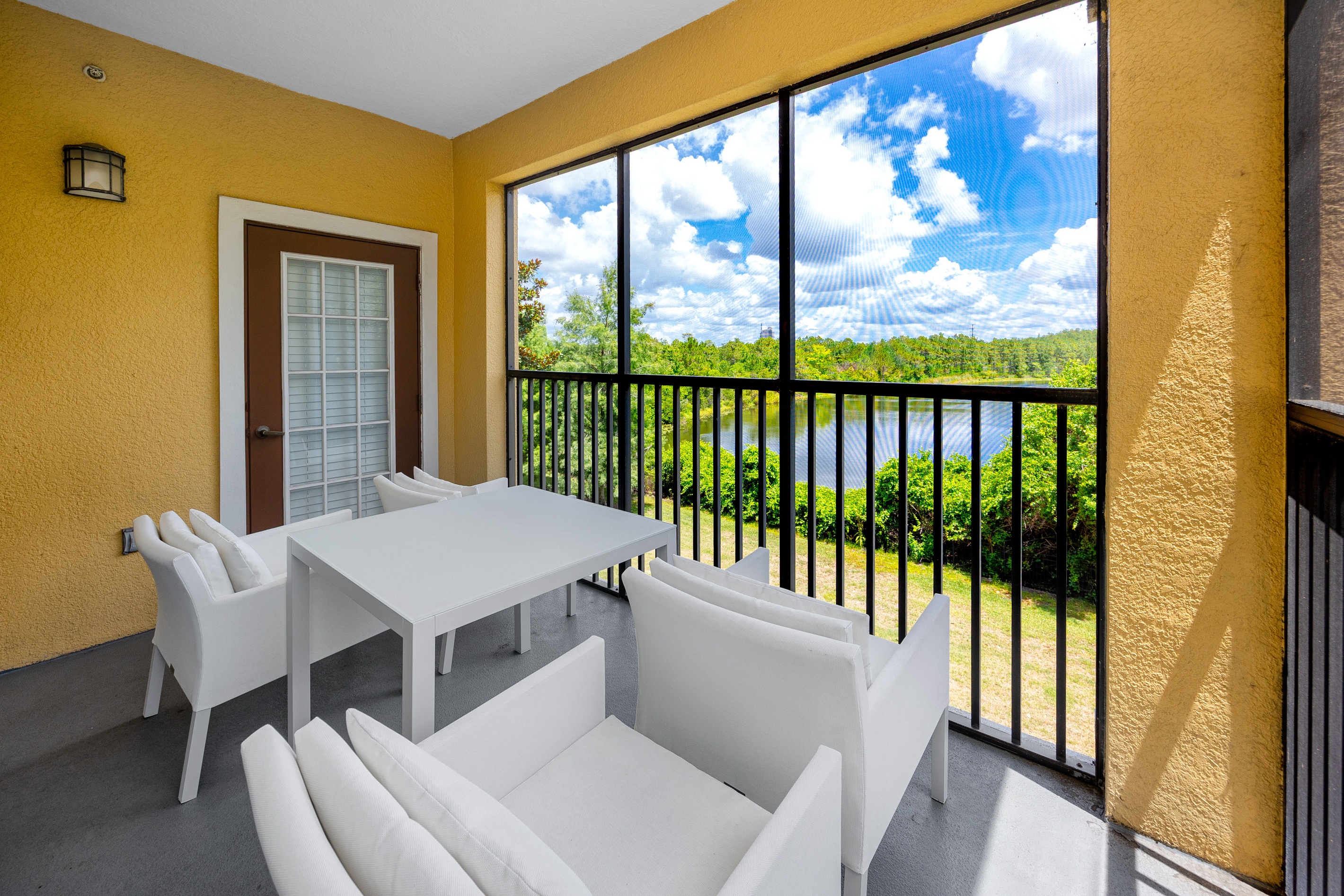Relaxing balcony area