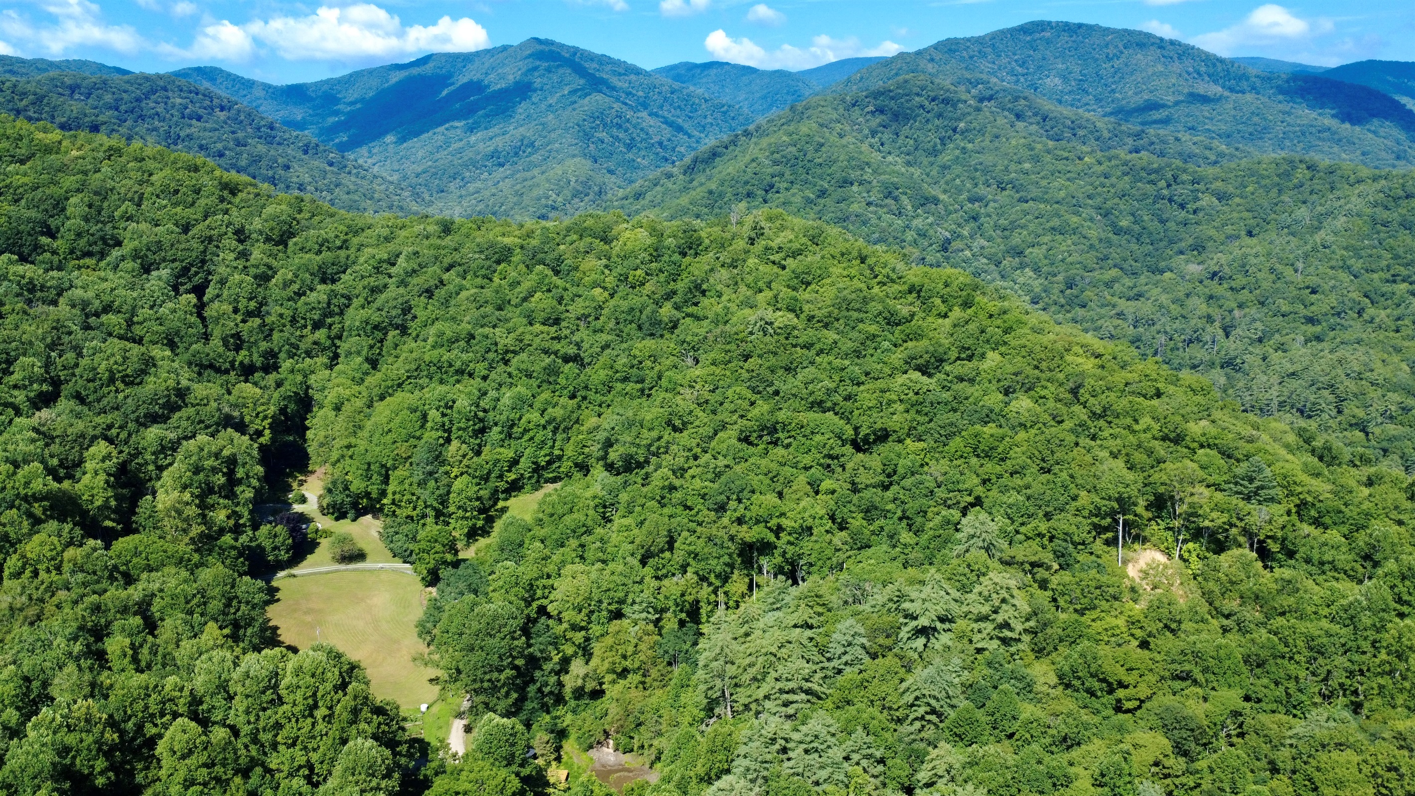 From above: The Cove at Dick Branch, where “quiet” is part of the amenities.