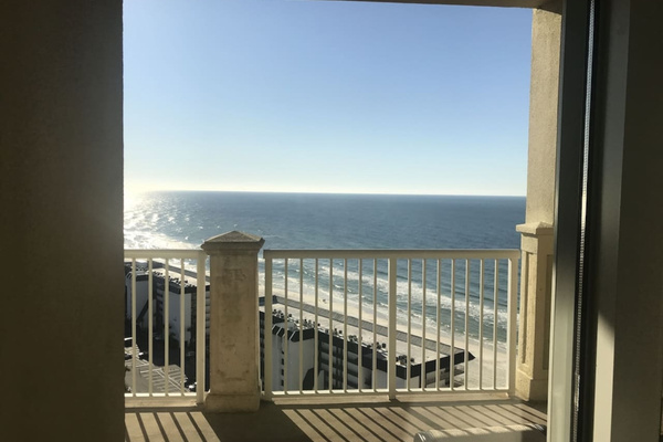 View from 21' balcony off living room  