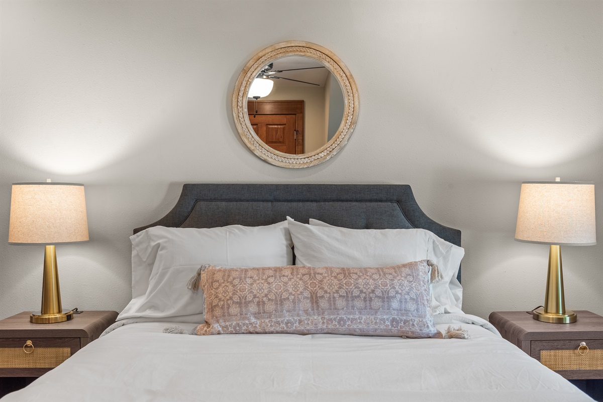 Premium plush bedding.