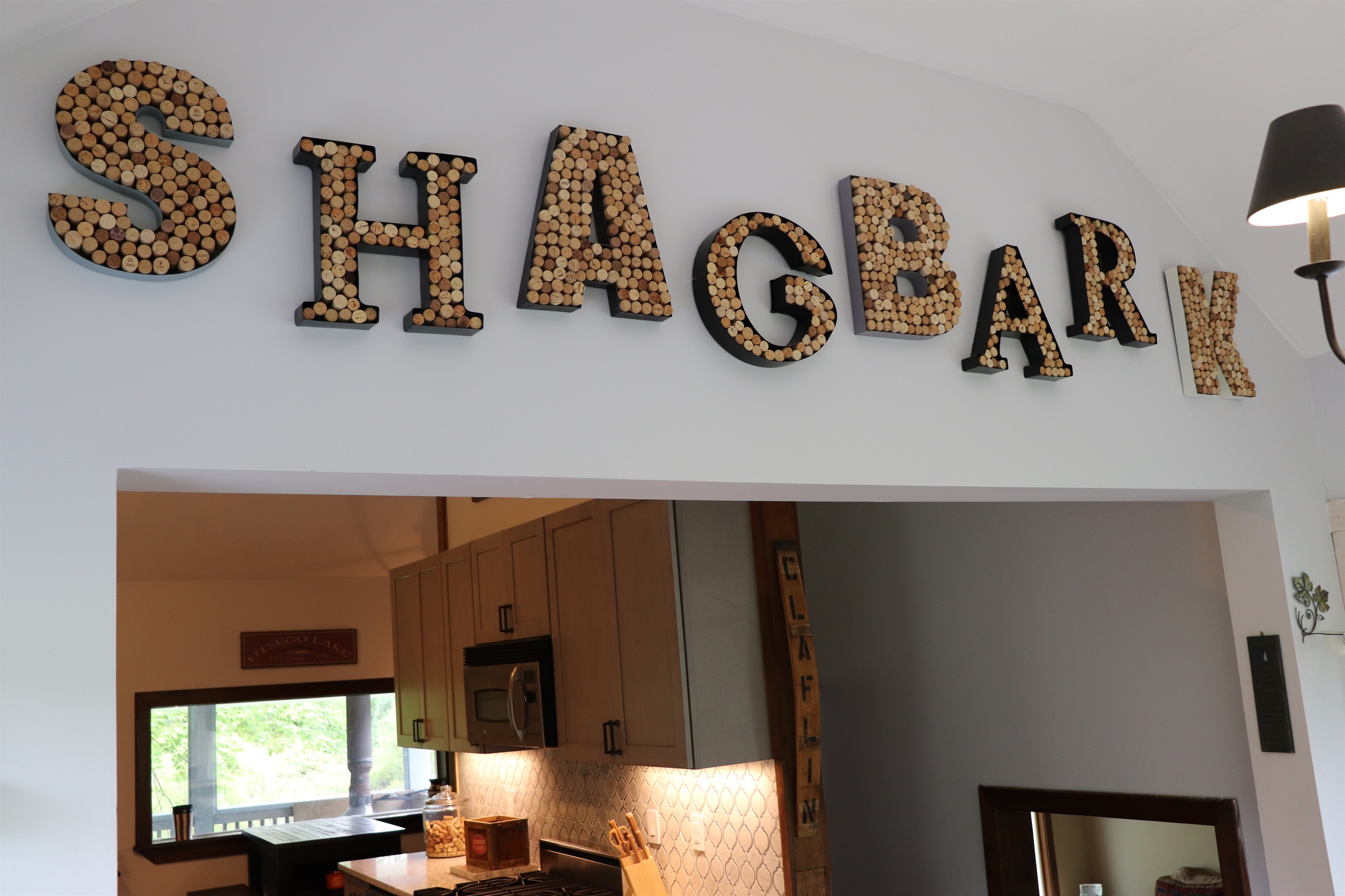 Shagbark - cork decor made by your hosts.