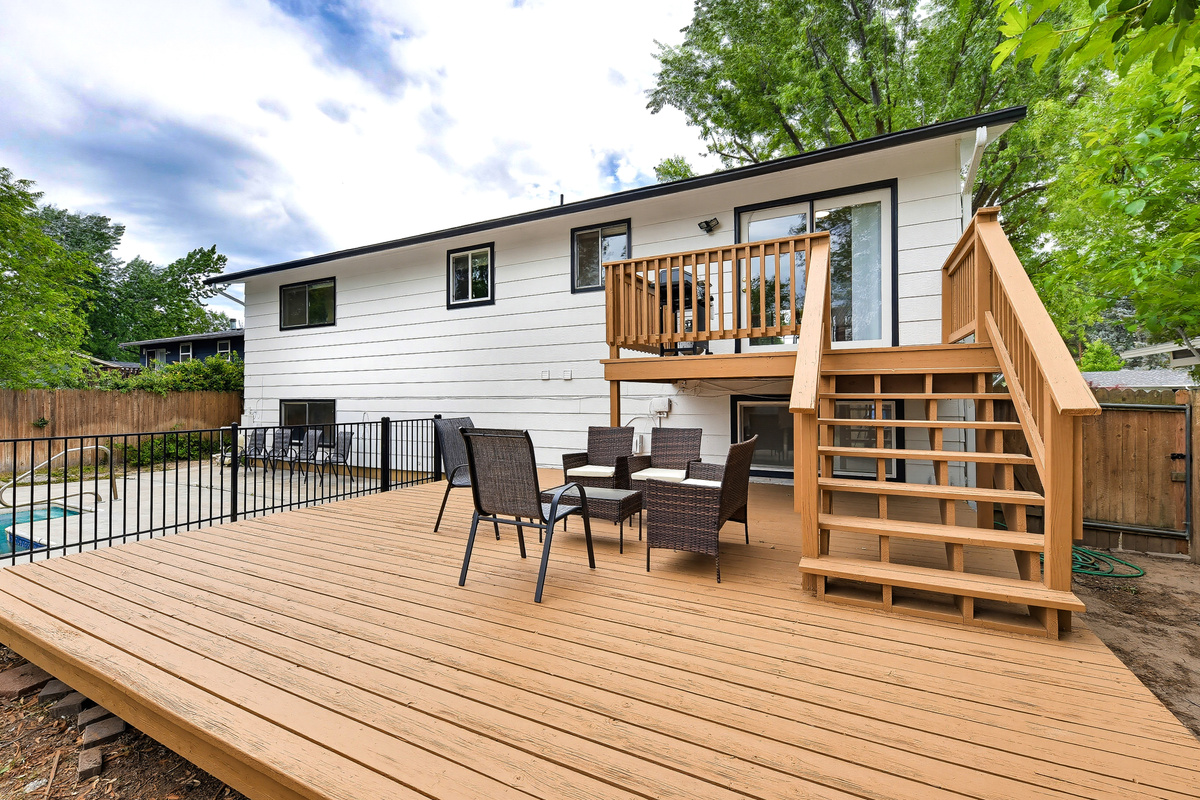 Backyard deck