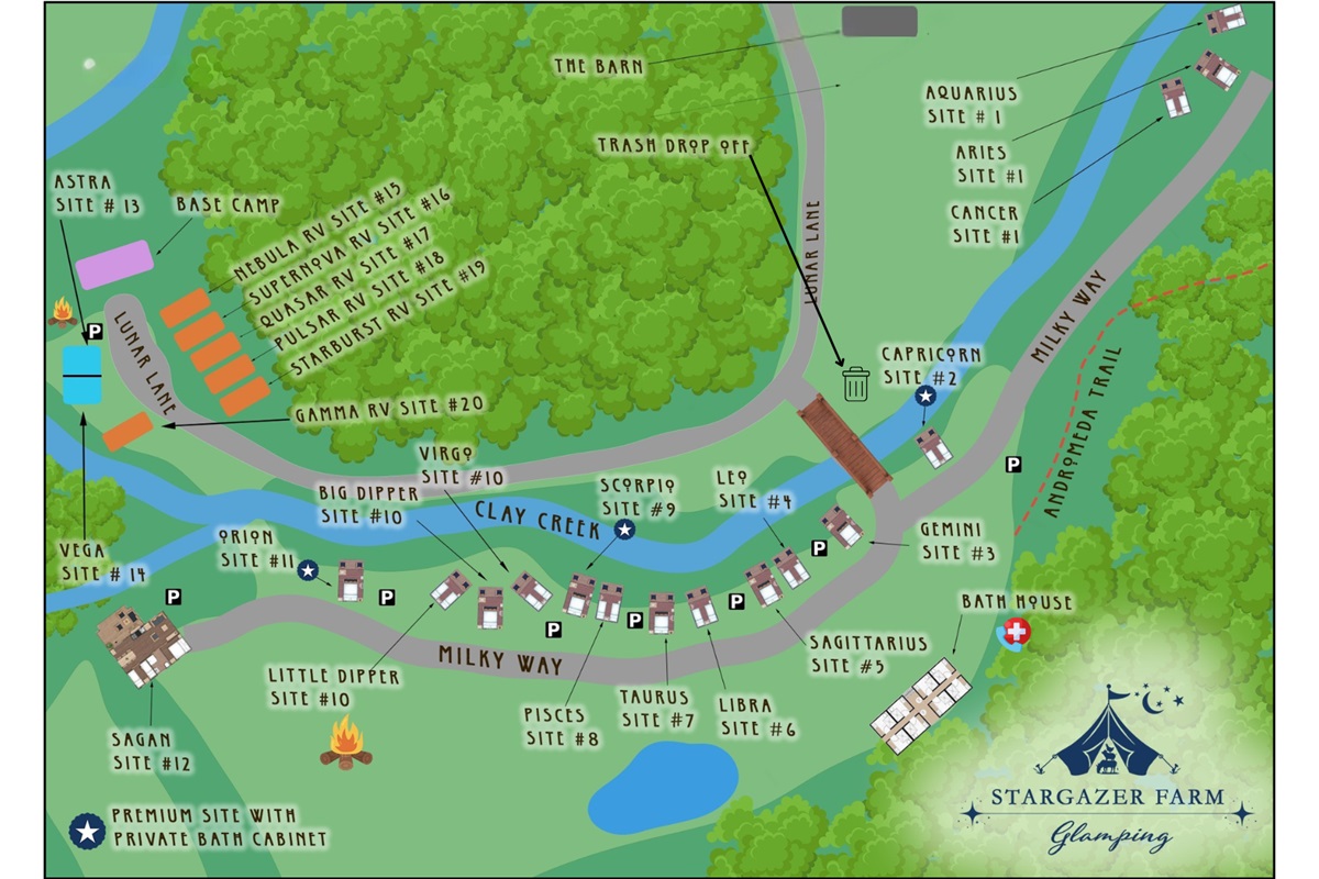Use this map to pick your ultimate camp site!