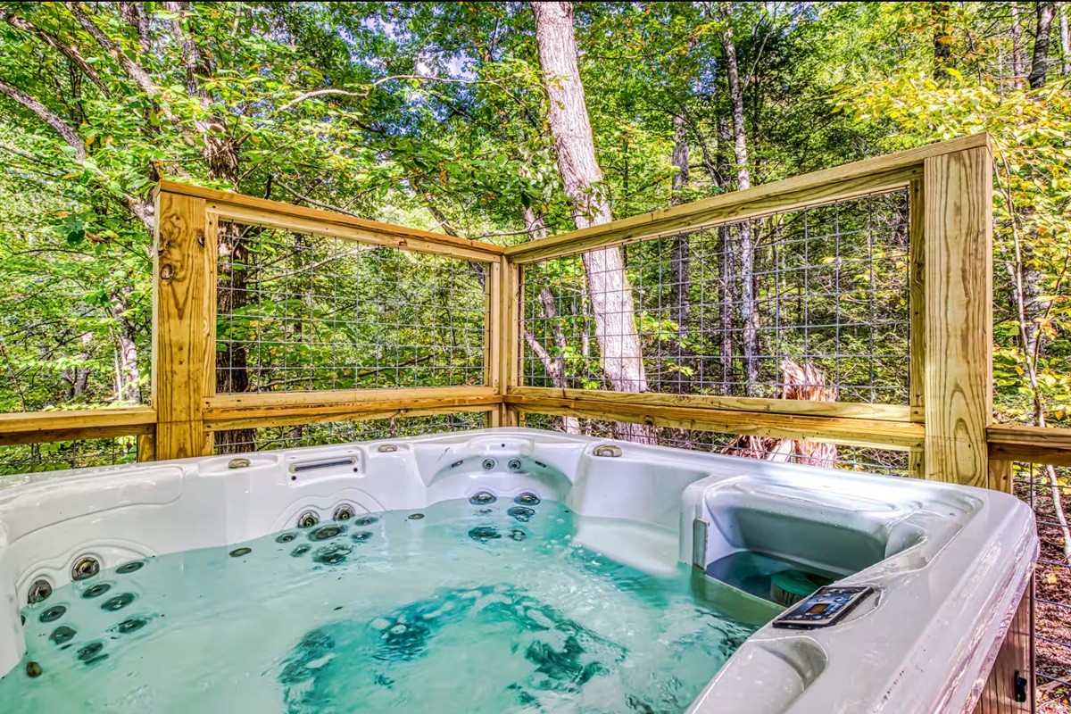 Relax in the privacy of your Hot Tub!