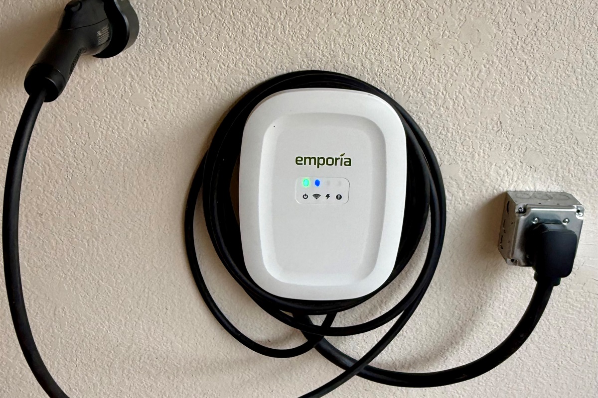 Brand New Universal EV Charger In The Garage