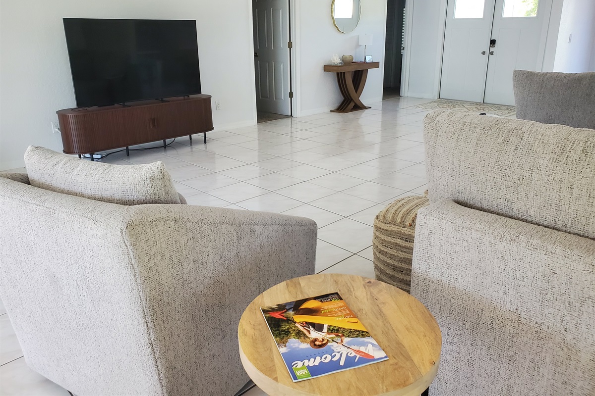 Living Room view of TV and entryway