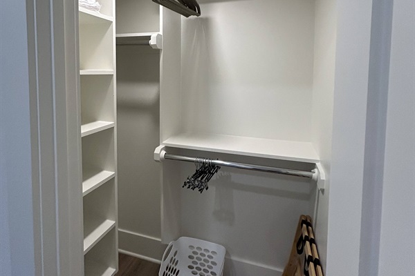 Downstairs bedroom closet