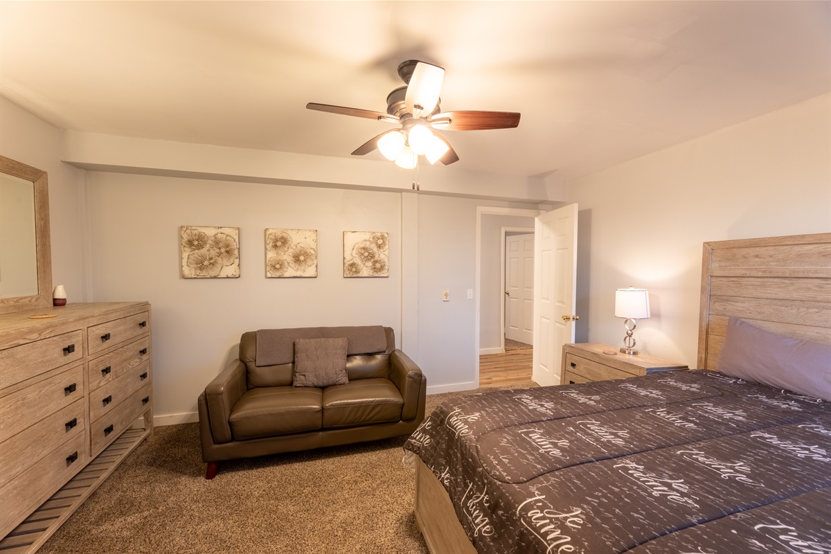 1st Floor Bedroom with King