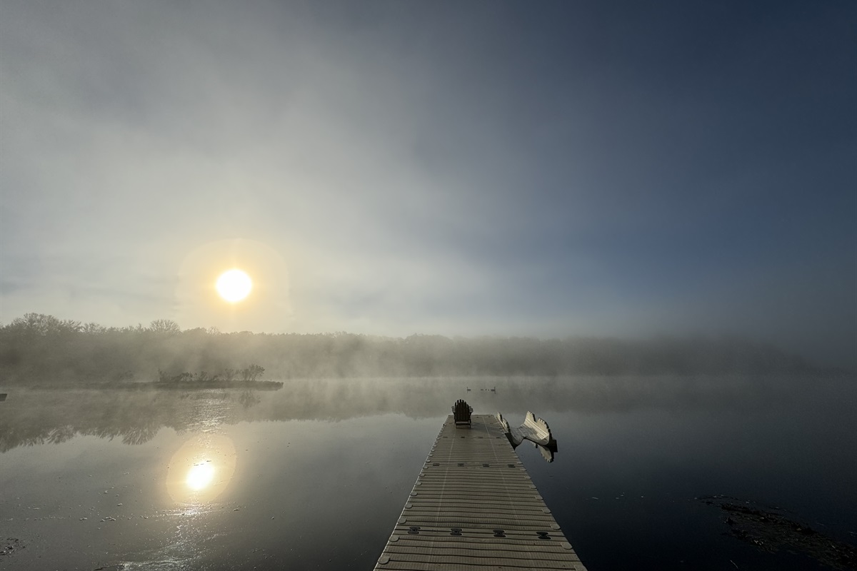 “Misty mornings and mirror-still water — the Poconos at peace.”