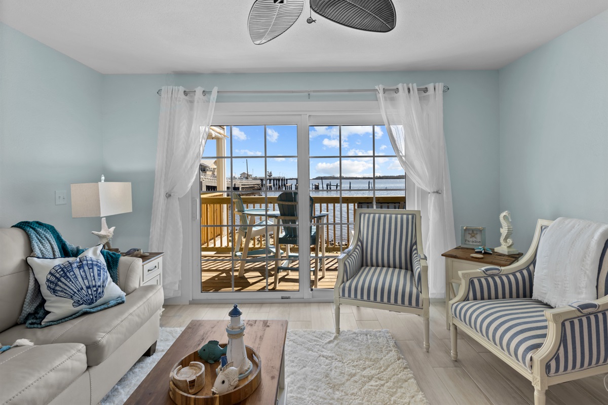 Looking toward the Private Balcony