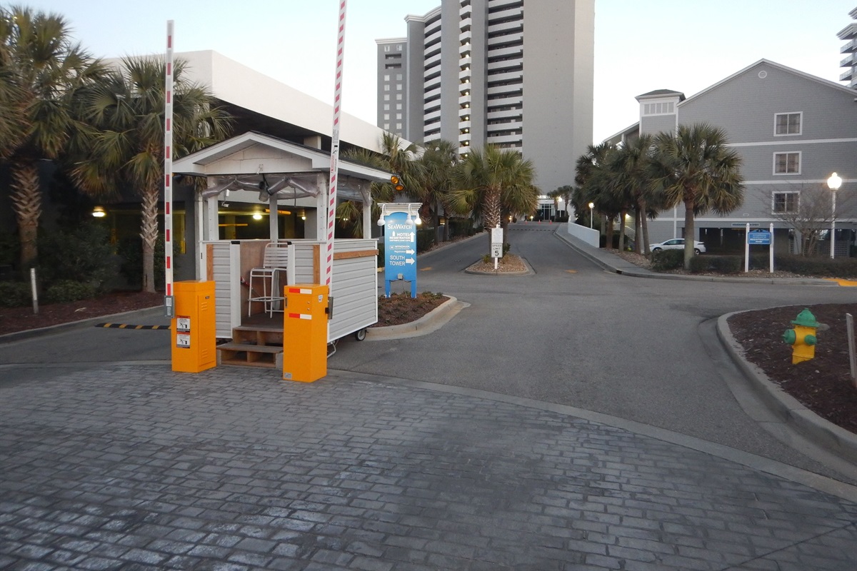 The gate is manned during peak season - May through September