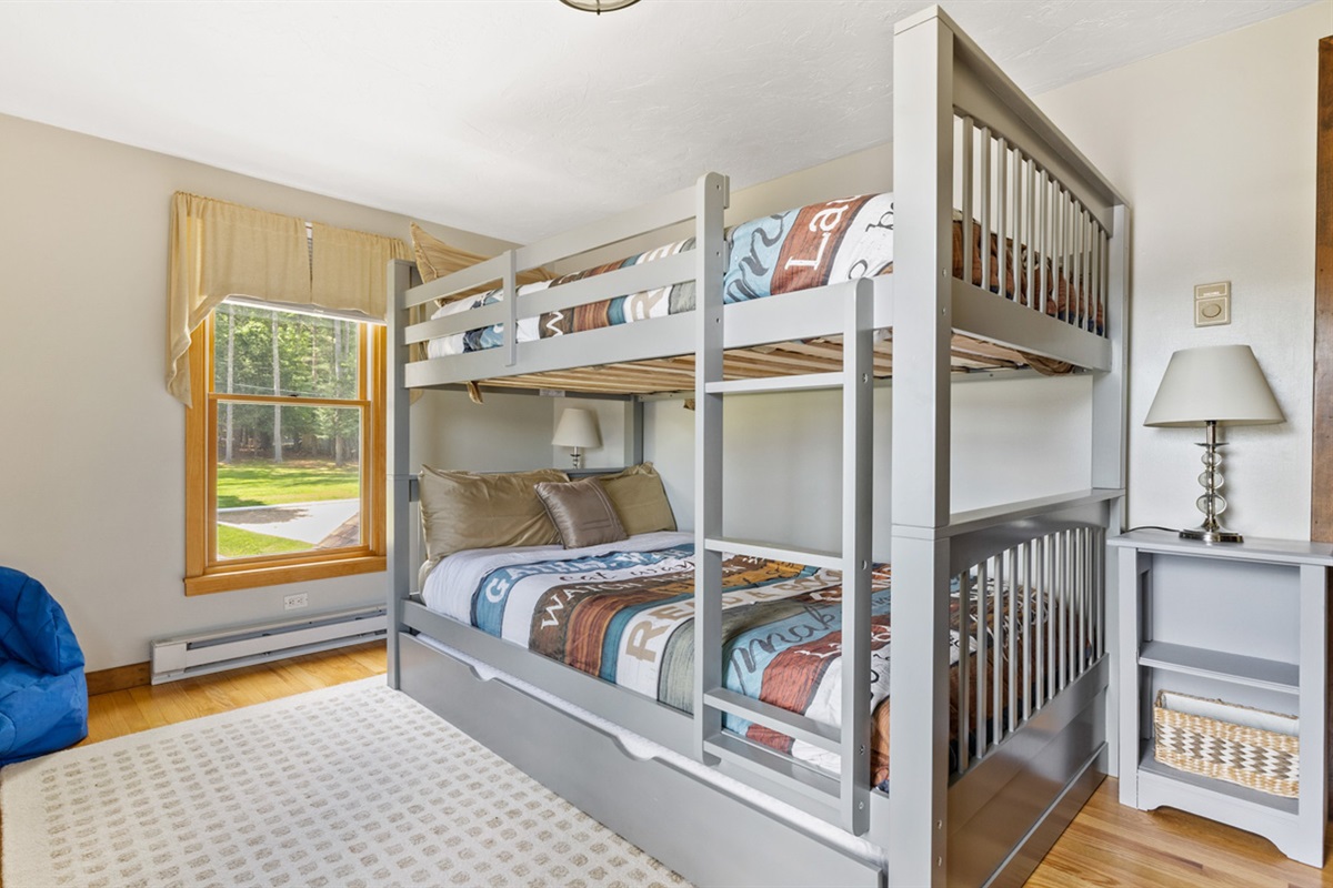 Double Bunk Beds with Trundle.  Room Sleeps Max of 5